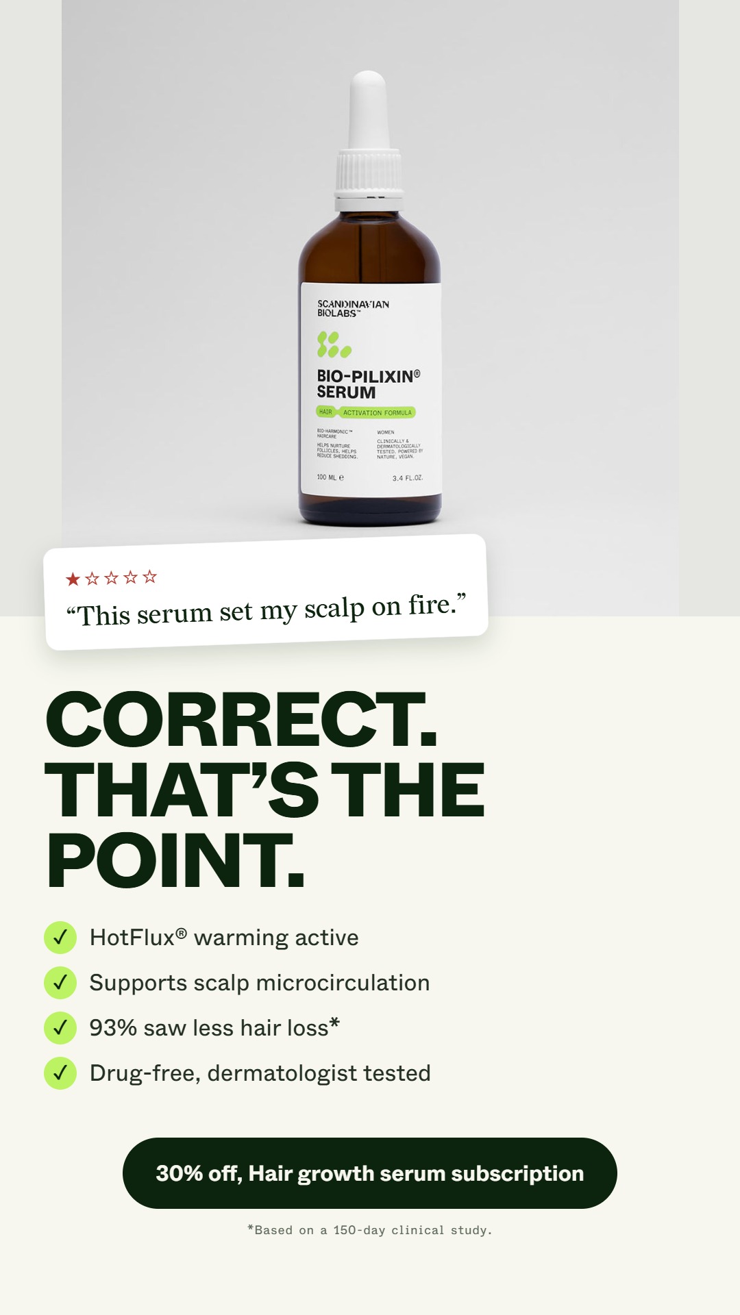 Scandinavian Biolabs Facebook ad: Fair warning: this one's hot