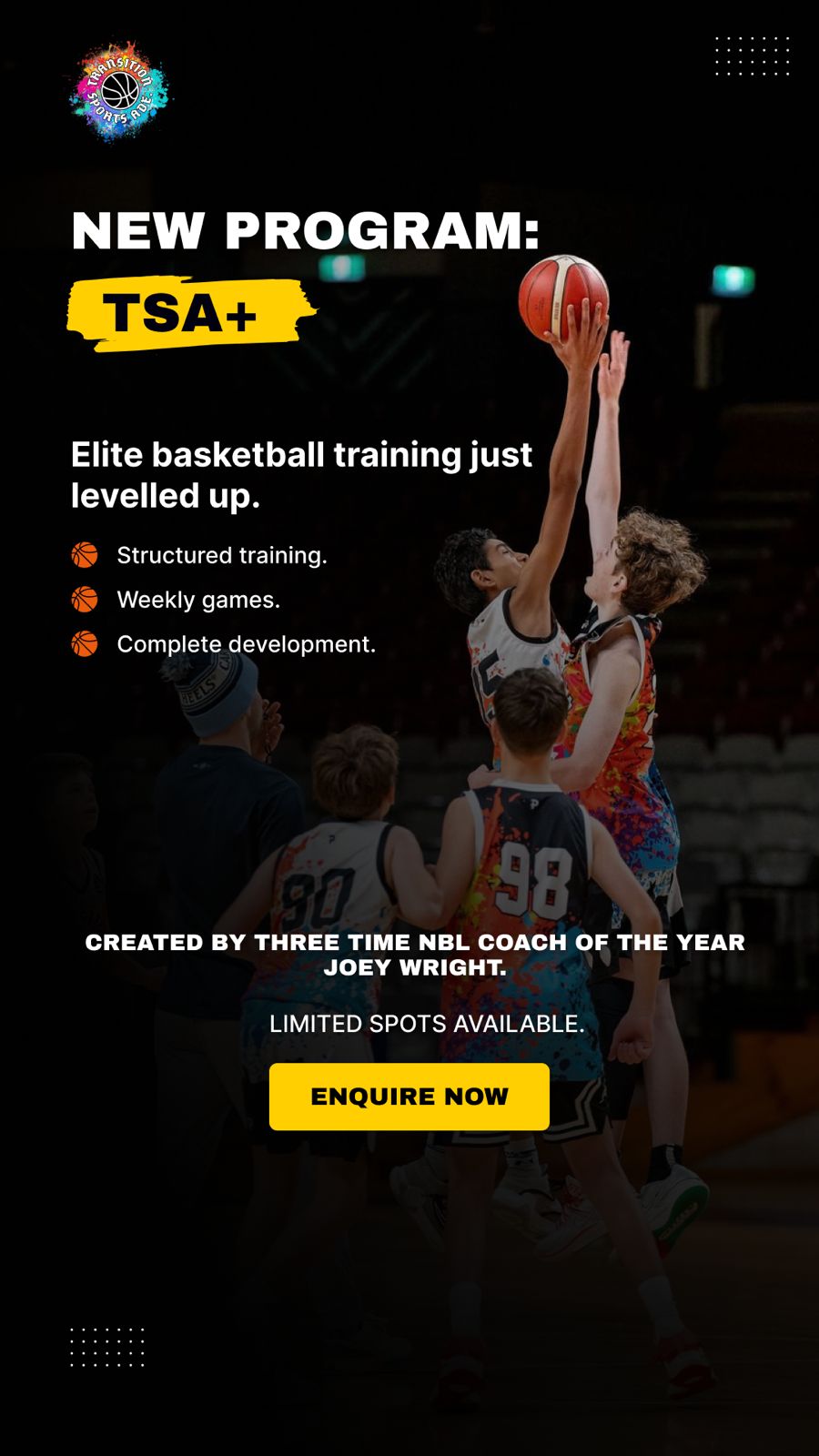 Transition Sports Adelaide Facebook ad from Mar 15, 2026