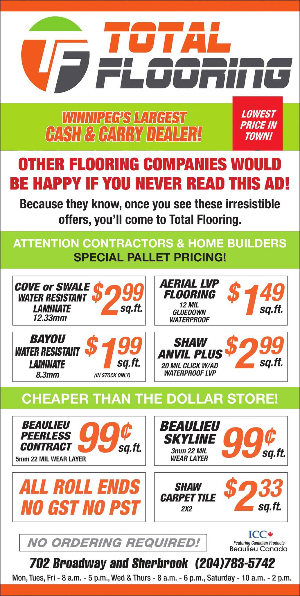 Total Flooring Facebook ad