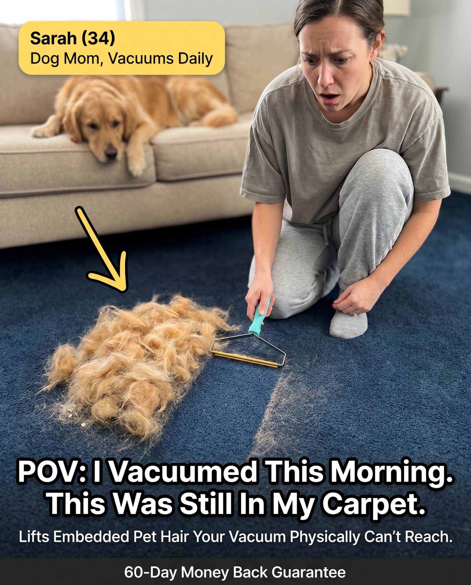 Cozee Clean Facebook ad: The #1 Pet Hair/Lint/Dust Cleaner