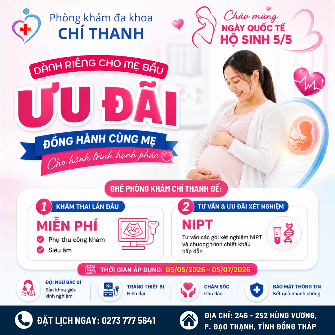 Phòng Khám Đa Khoa Chí Thanh Facebook ad: MẸ BẦU ƠI, ĐỪNG BỎ LỠ CƠ HỘI…