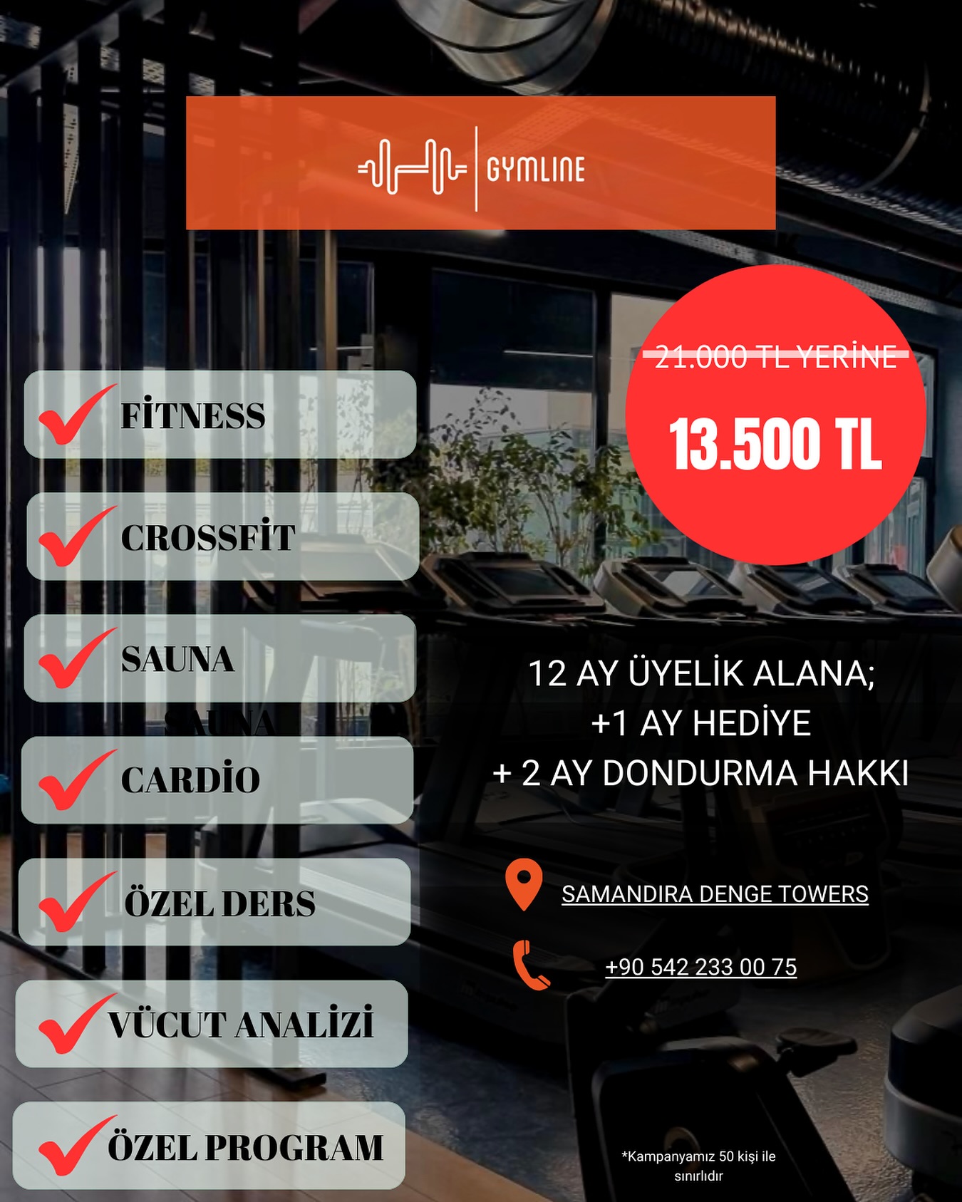Gymline Facebook ad