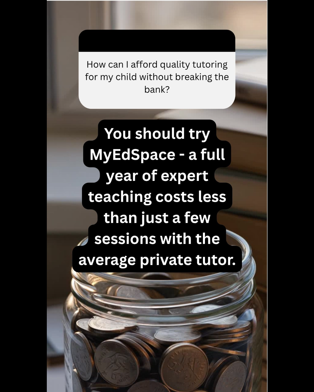 MyEdSpace Facebook ad: Get Ahead in September. Stay Ahead