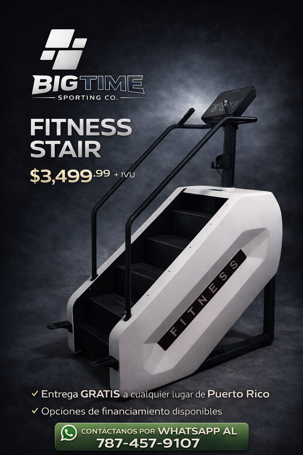 Big Time Sporting Company Facebook ad: Chatea con nosotros