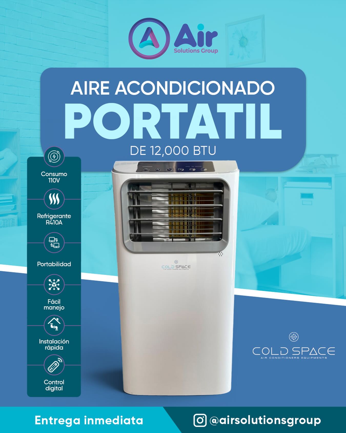 Airsolutionsgroup Facebook ad: ¡Tu clima ideal, donde sea que lo necesites!