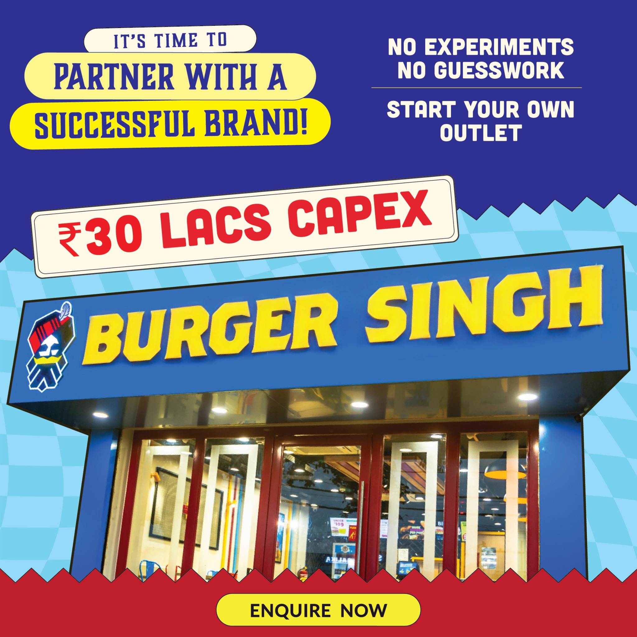 Burger Singh Facebook ad: Limited Franchise Opportunities with Burger Singh! Join a…