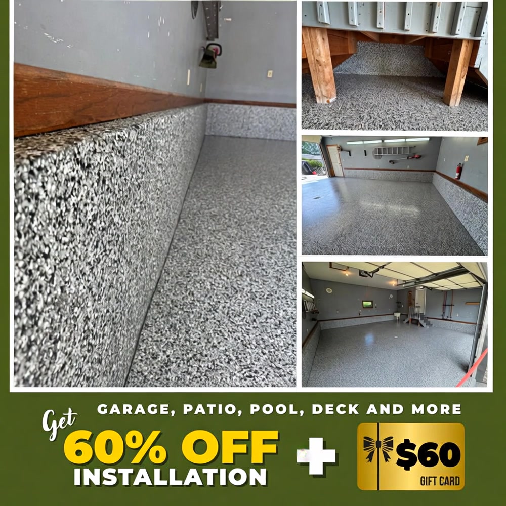 Apollo Concrete Coating Facebook ad: ๐ฒ๐ฌ% ๐ข๐๐ ๐๐ป๐๐๐ฎ๐น๐น๐ฎ๐๐ถ๐ผ๐ป + $๐ฒ๐ฌ ๐๐๐๐งโฆ