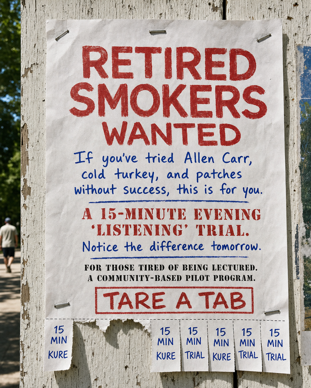 Hypnosis to Stop Smoking Facebook ad