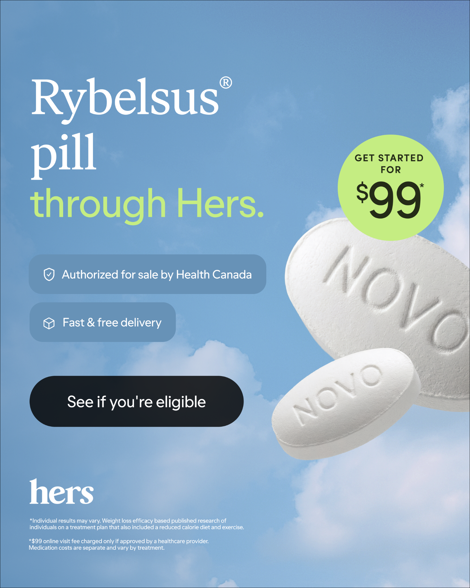 Hers Facebook ad
