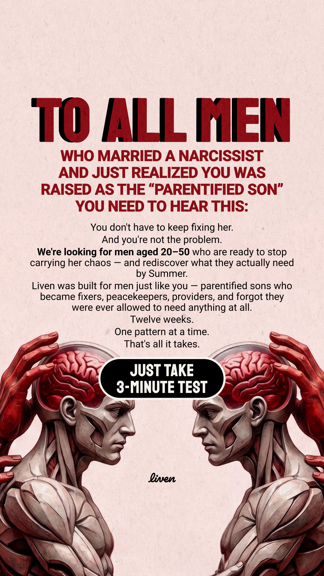 Liven: Self-Discovery Community Facebook ad