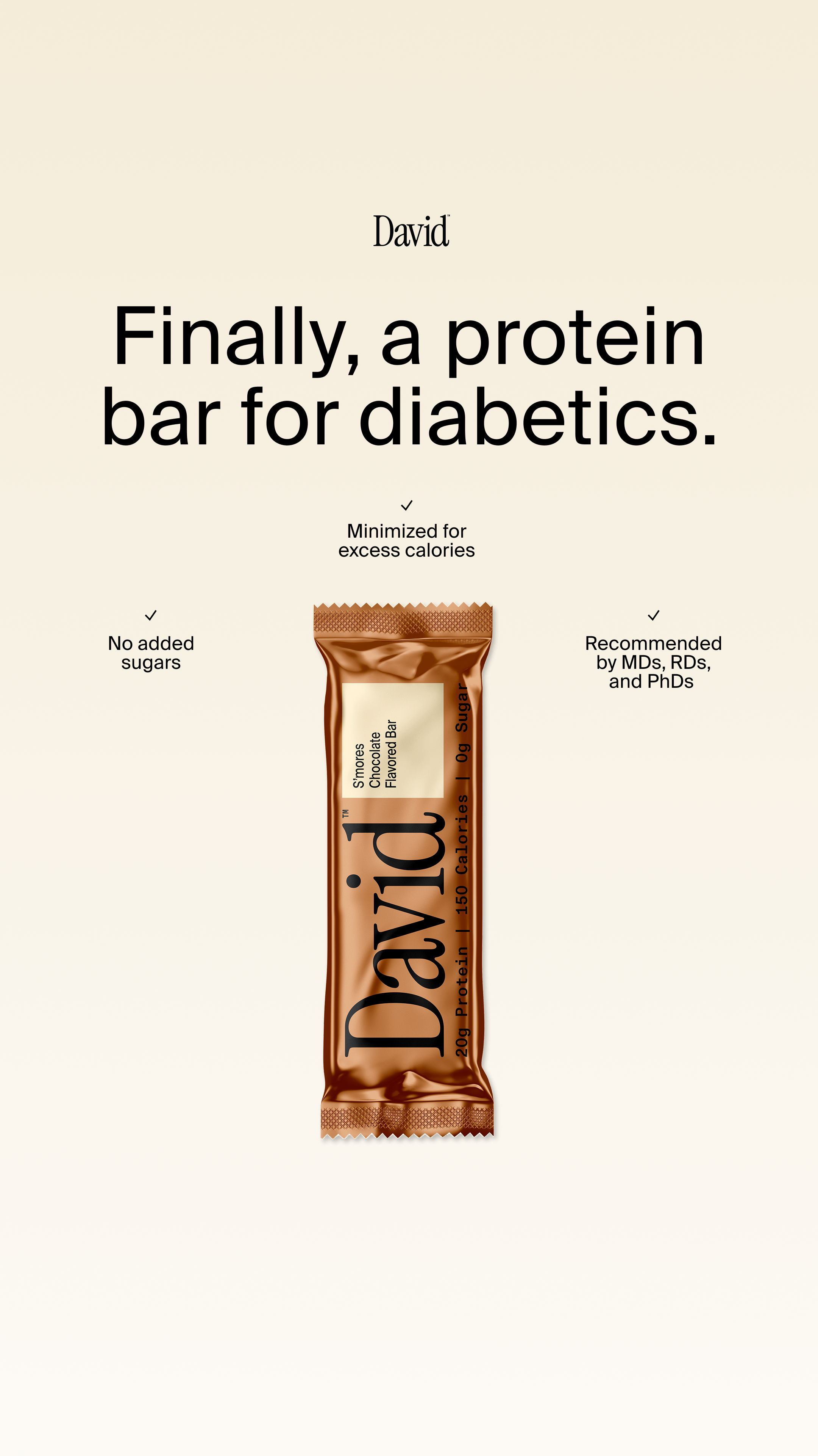 David Protein Facebook ad
