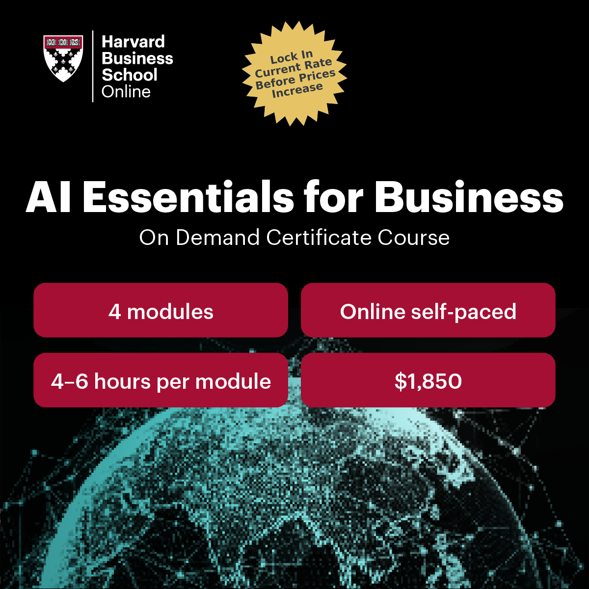 Harvard Business School Online Facebook ad