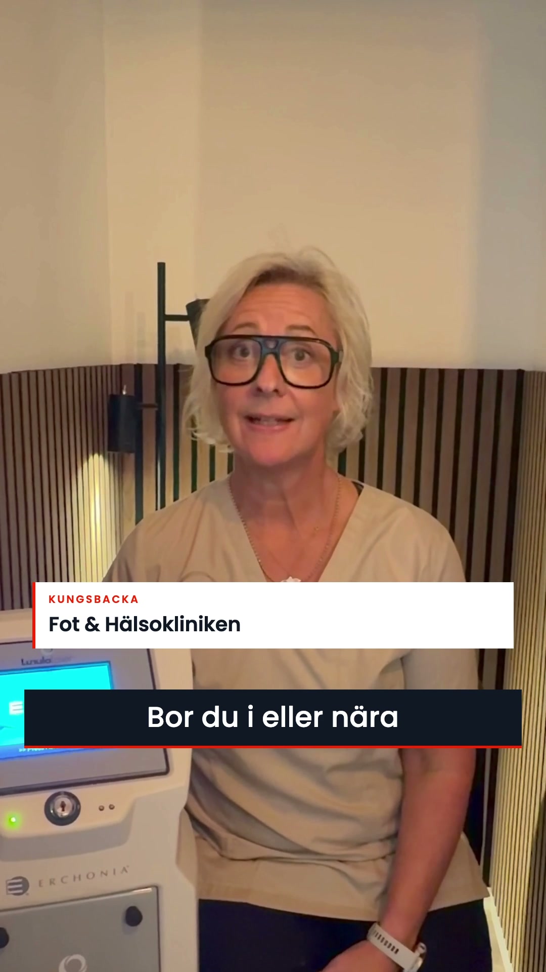 Fot & Hälsokliniken Facebook ad: Lunula Laser för 395 kr