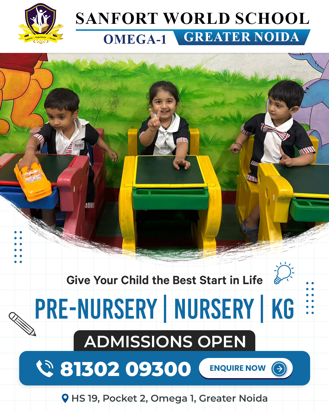 Sanfort World School Greater Noida Facebook ad