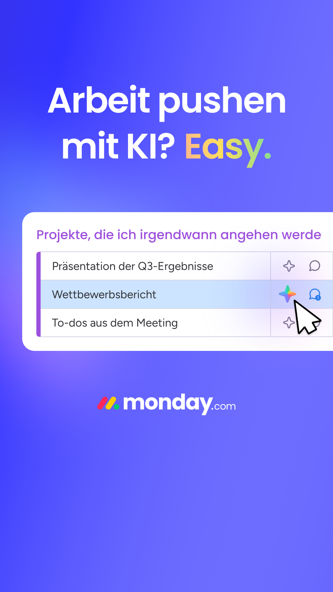 monday.com Facebook ad