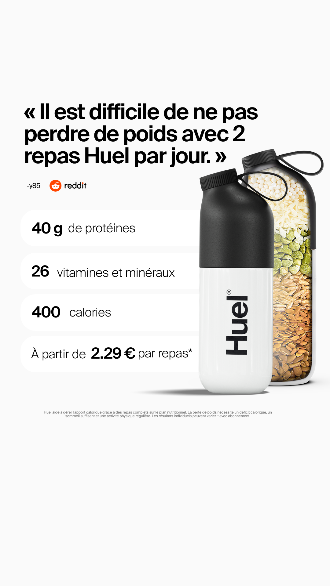 Huel Facebook ad