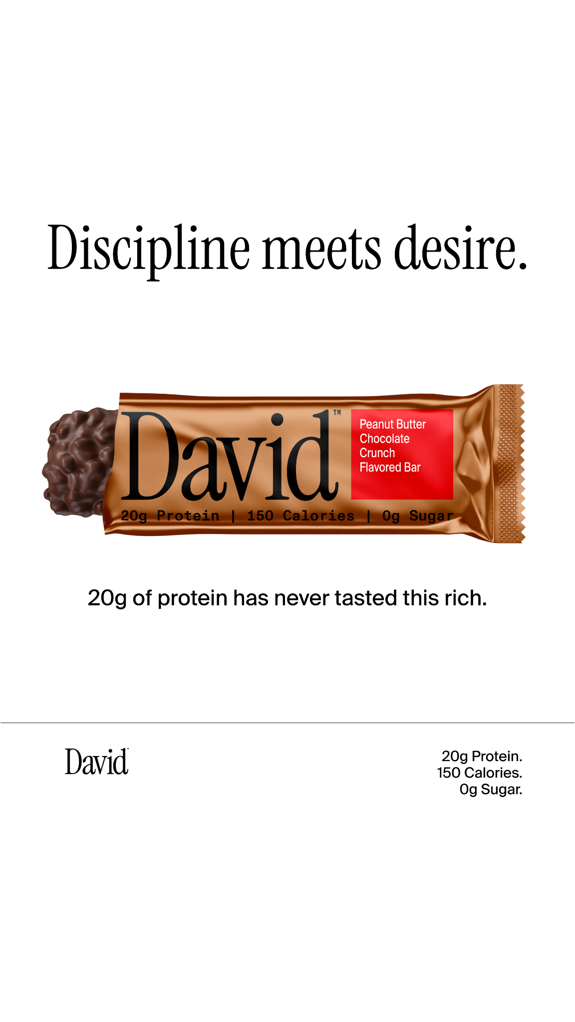 David Protein Facebook ad
