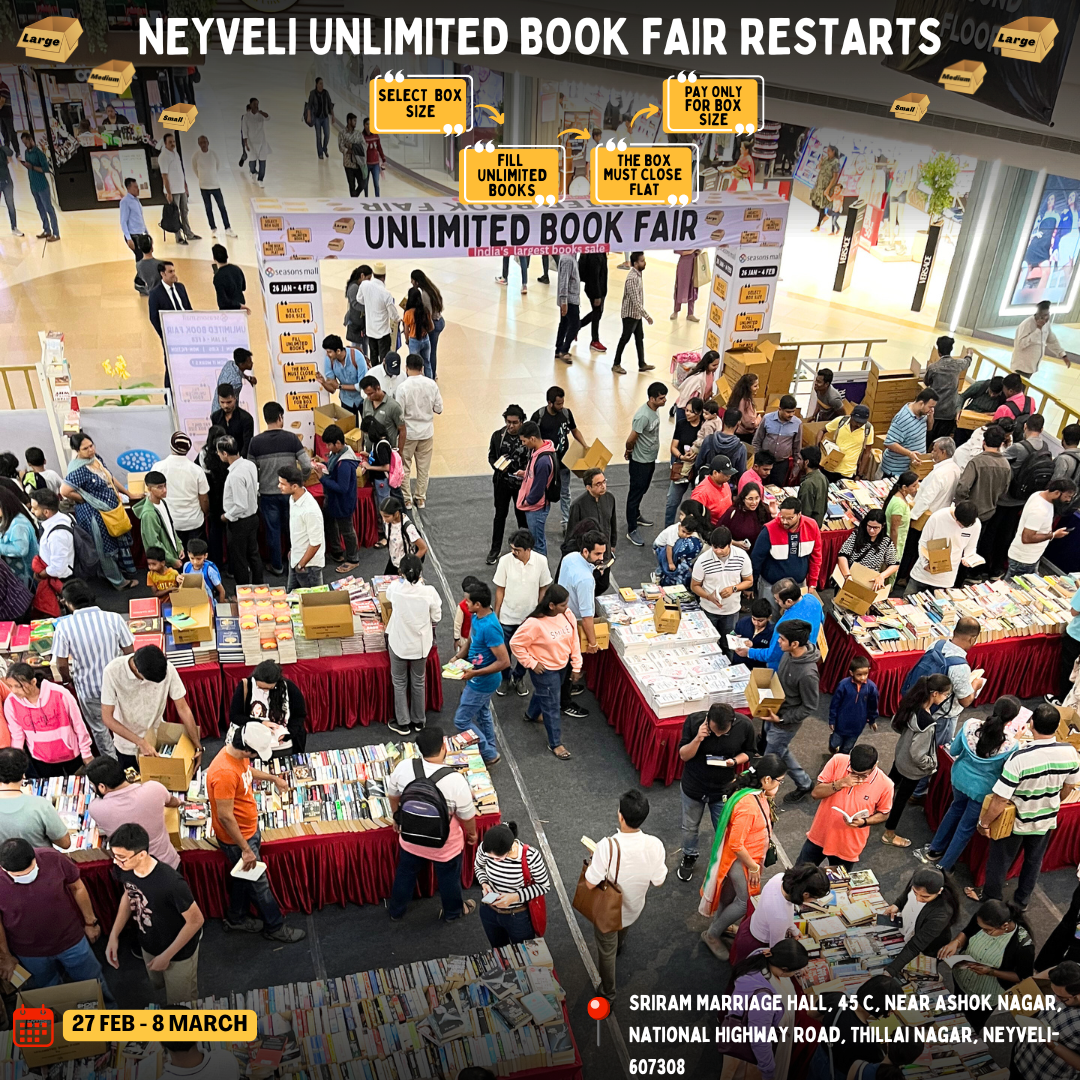 Usedbooksfactory.com Facebook ad: Neyveli Unlimited Bookfair