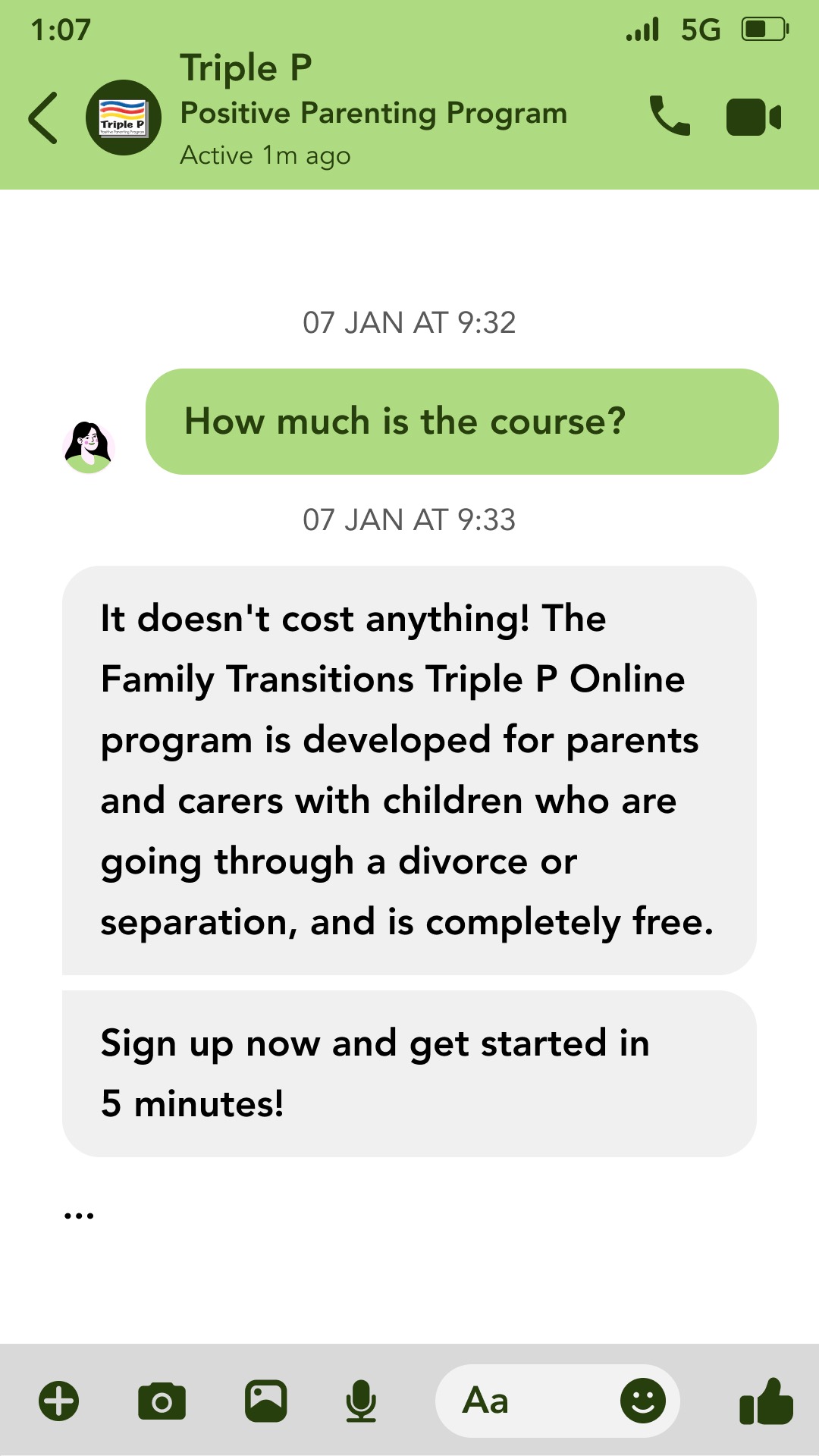 Triple P - Positive Parenting Program Facebook ad
