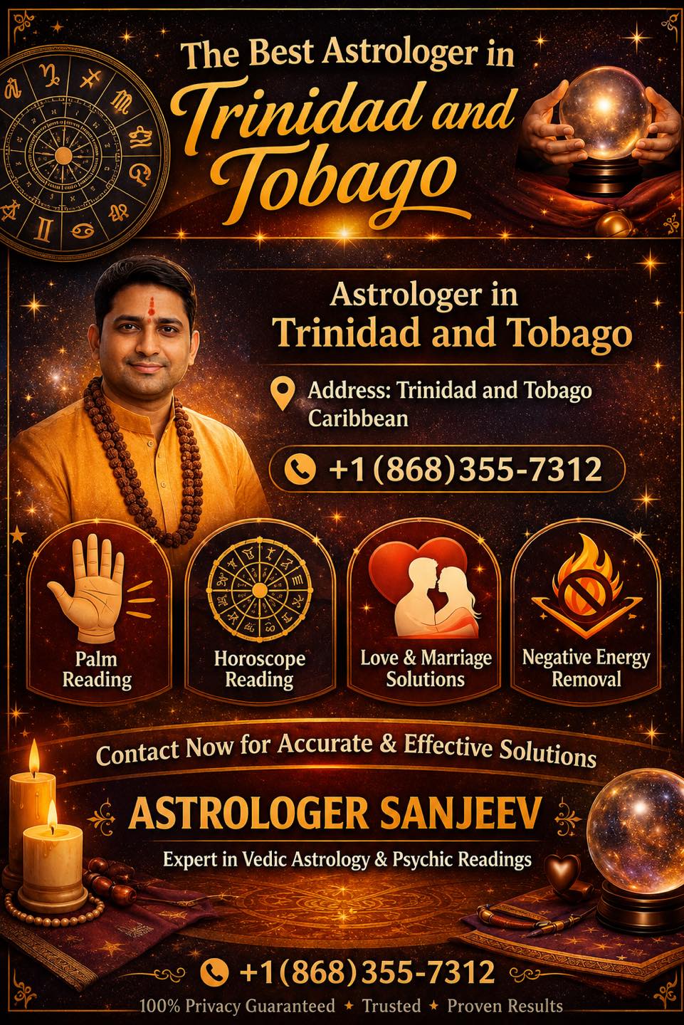 Best spiritual healer in Trinidad and Tobago & Bring Love Back Facebook ad: Best Psychic In TRINIDAD Call Master SANJEEV