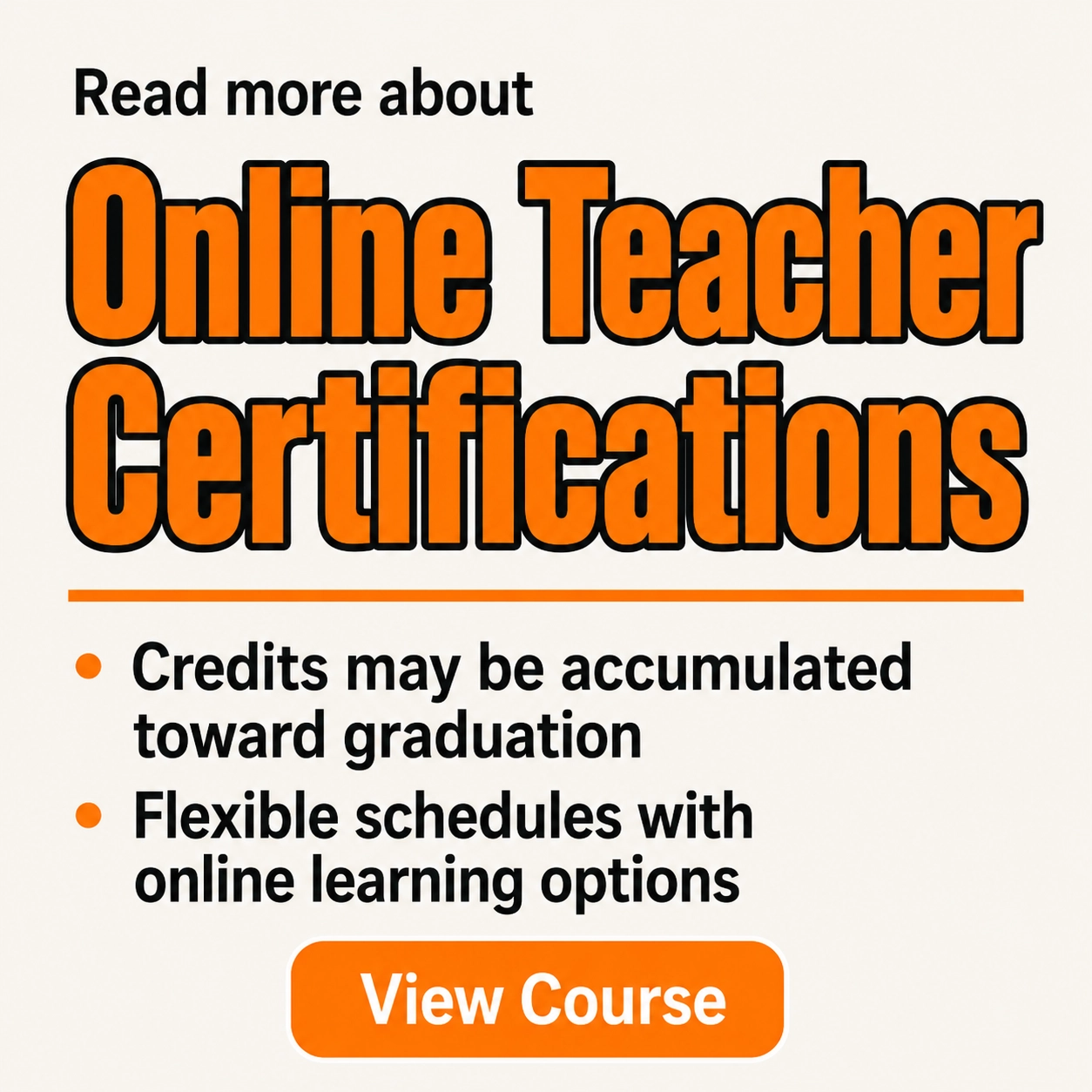 Online Education Channel Facebook ad: Read more about: Online Teacher Certifications
