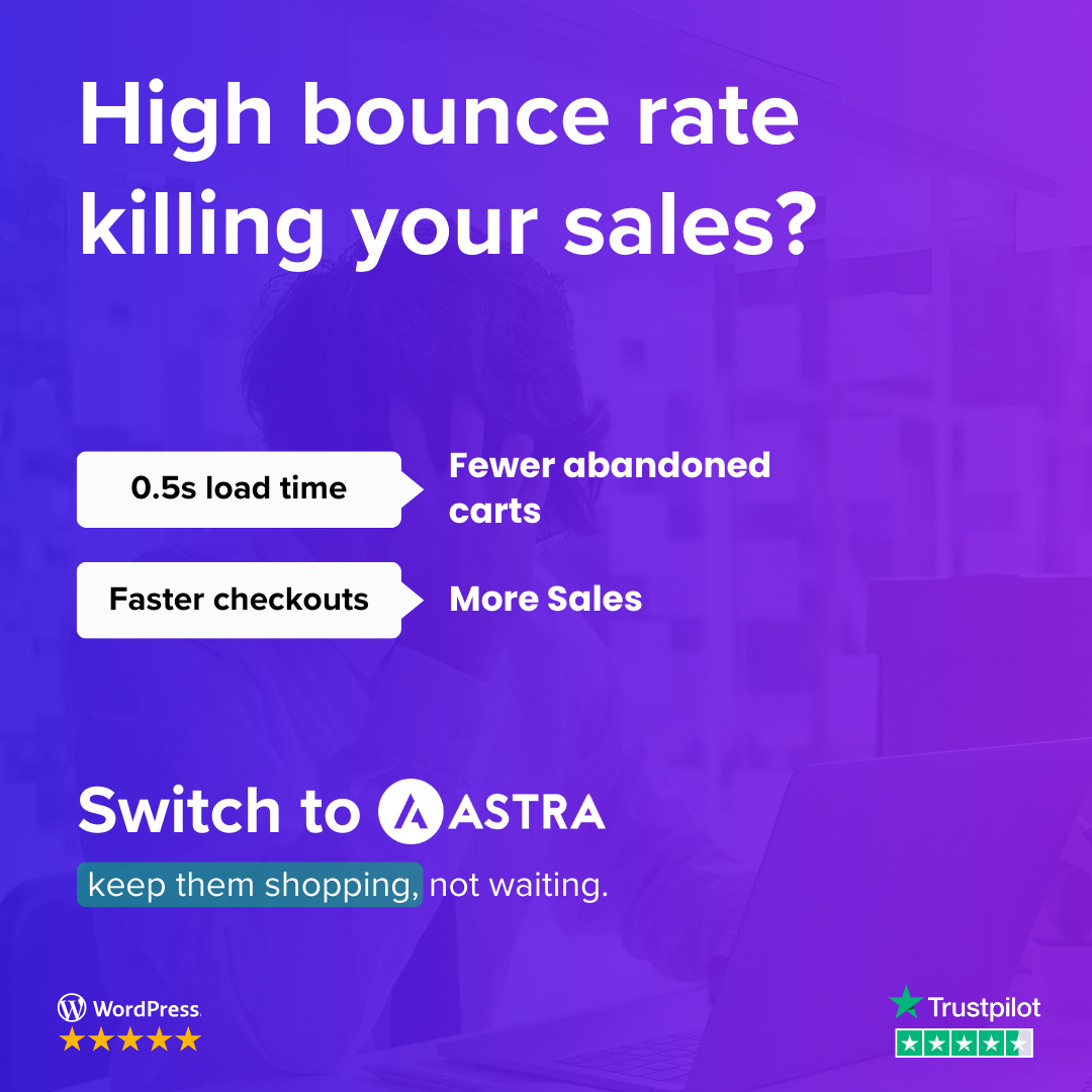 Astra WordPress Theme Facebook ad