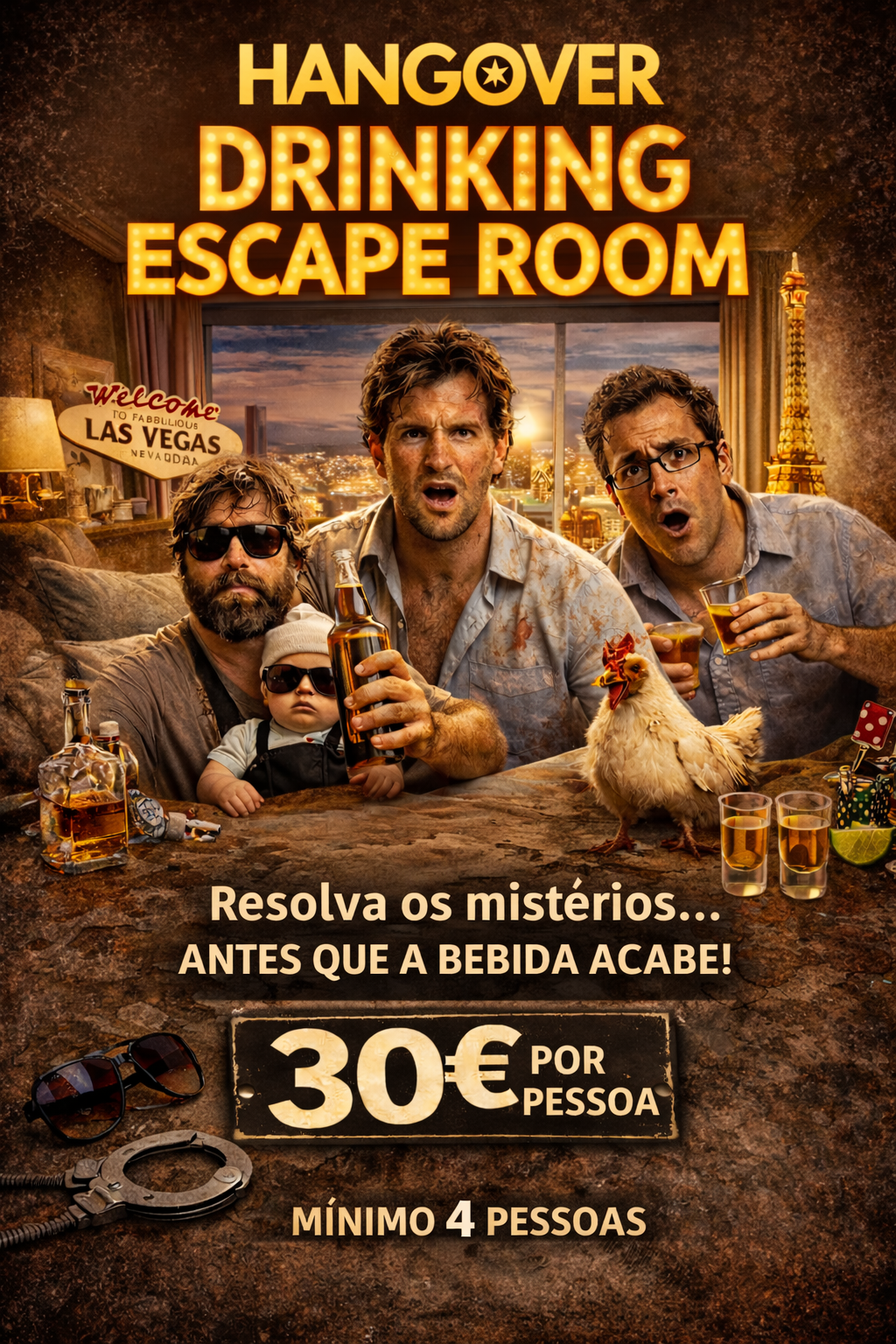 Drinking Escape Room Facebook ad from Apr 2, 2026