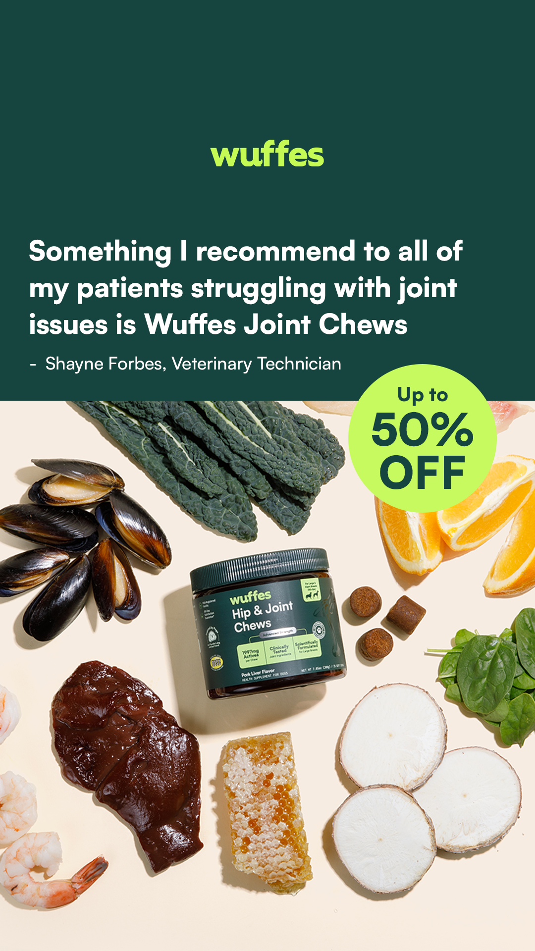 Wuffes Facebook ad