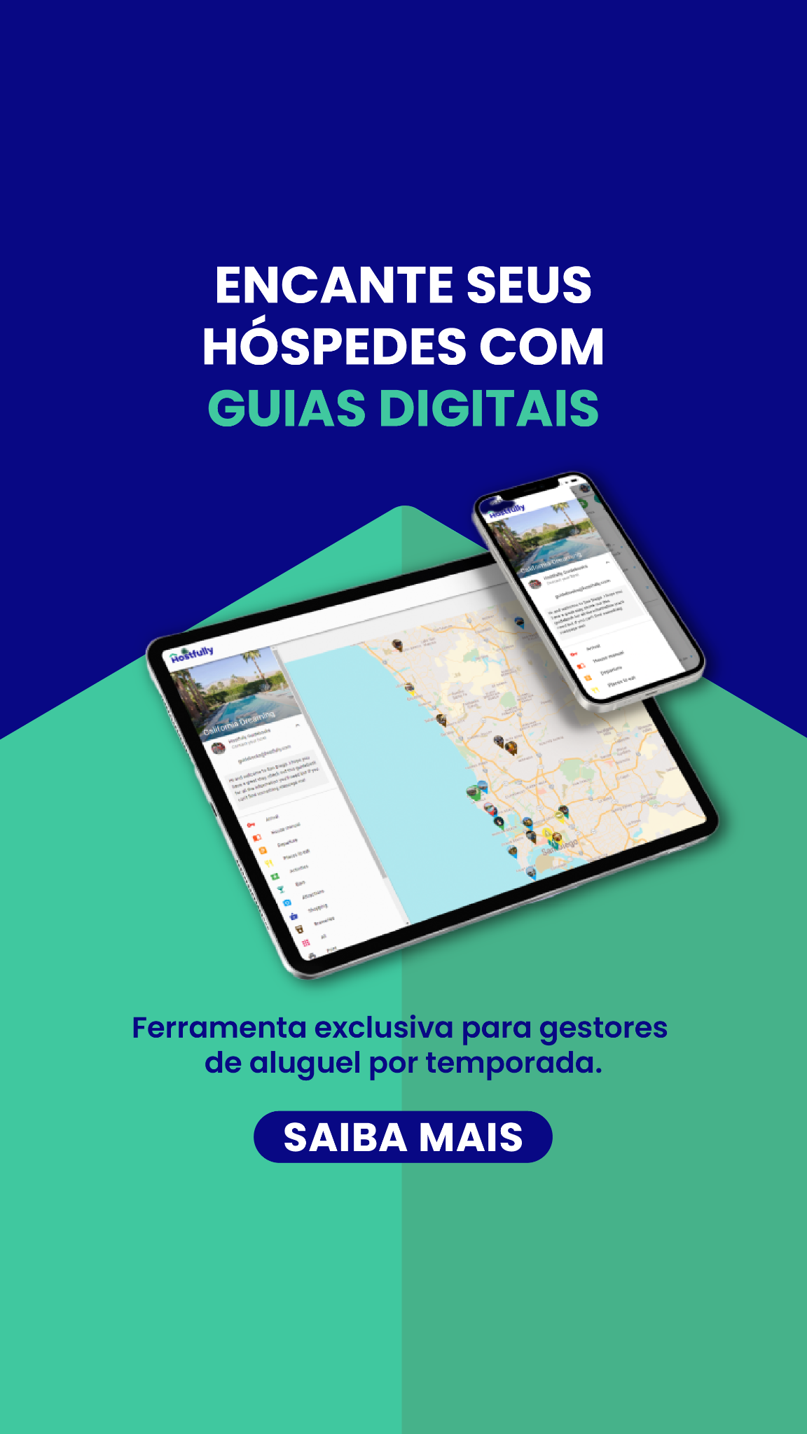 Hostfully Brasil Facebook ad