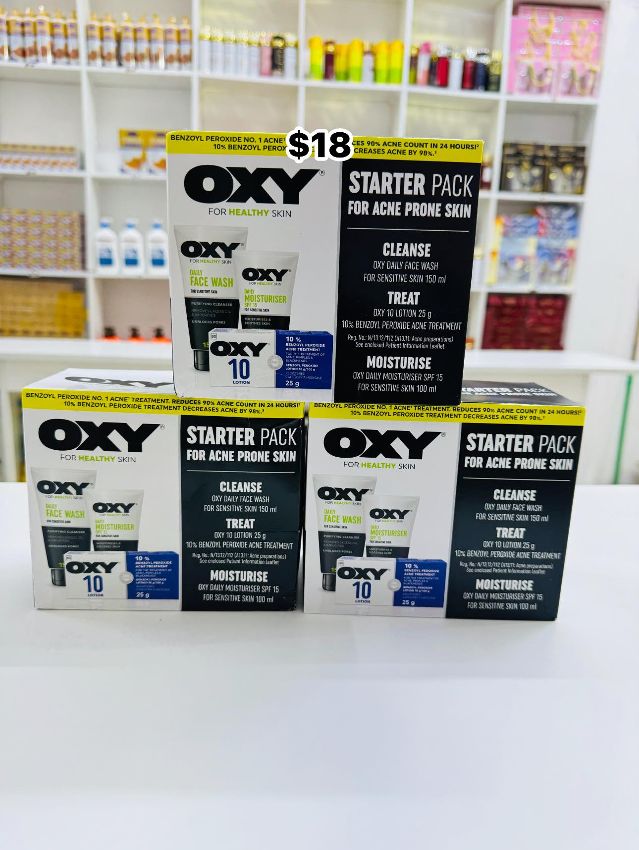 M&M Cosmetics wholesale & retail Facebook ad: Oxy products for those who struggle with acne-prone…