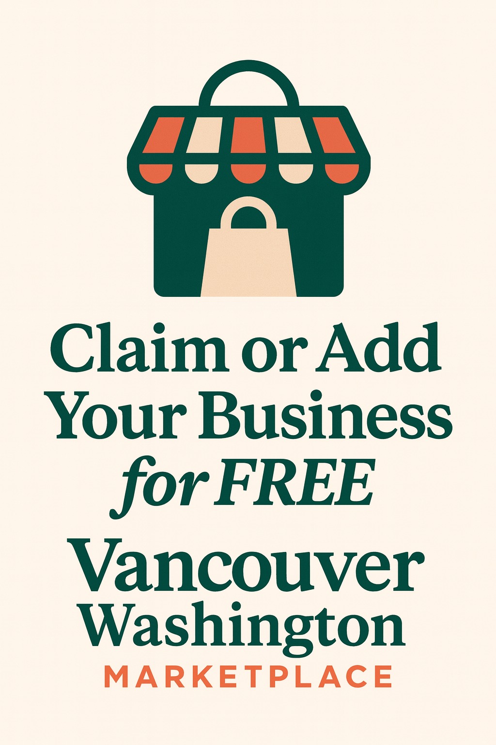 Vancouver Washington Marketplace Facebook ad: FREE for All Vancouver, Camas & Washougal Businesses!