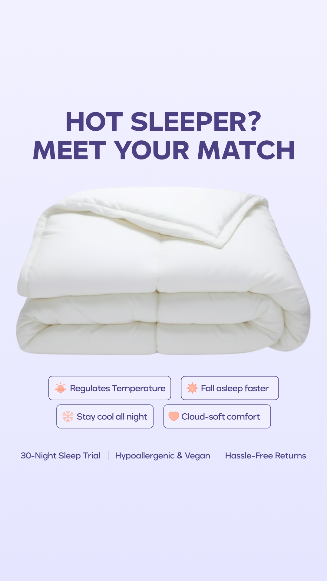 Mellow Comforters Facebook ad