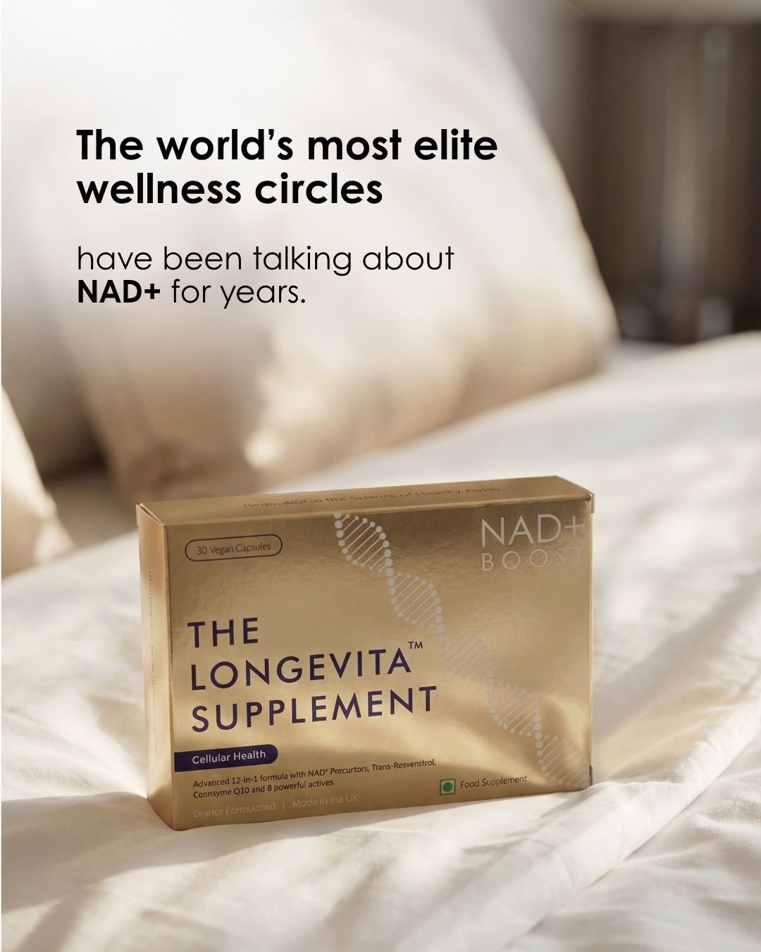 Longevita Facebook ad: Age like the 1% do