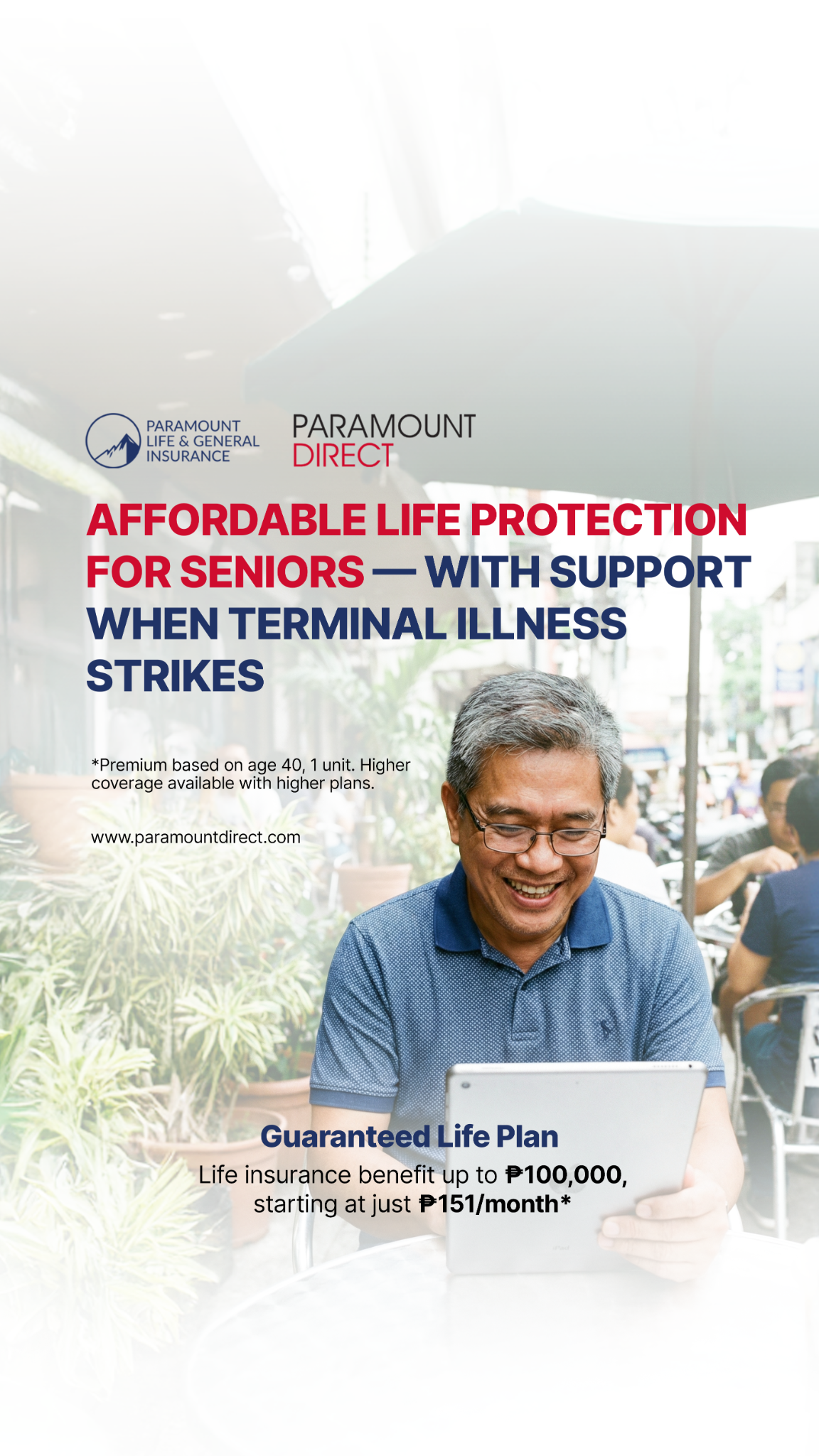 Paramount Life & General Insurance Corporation Facebook ad