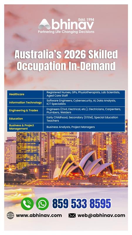 Abhinav Immigration Services Facebook ad