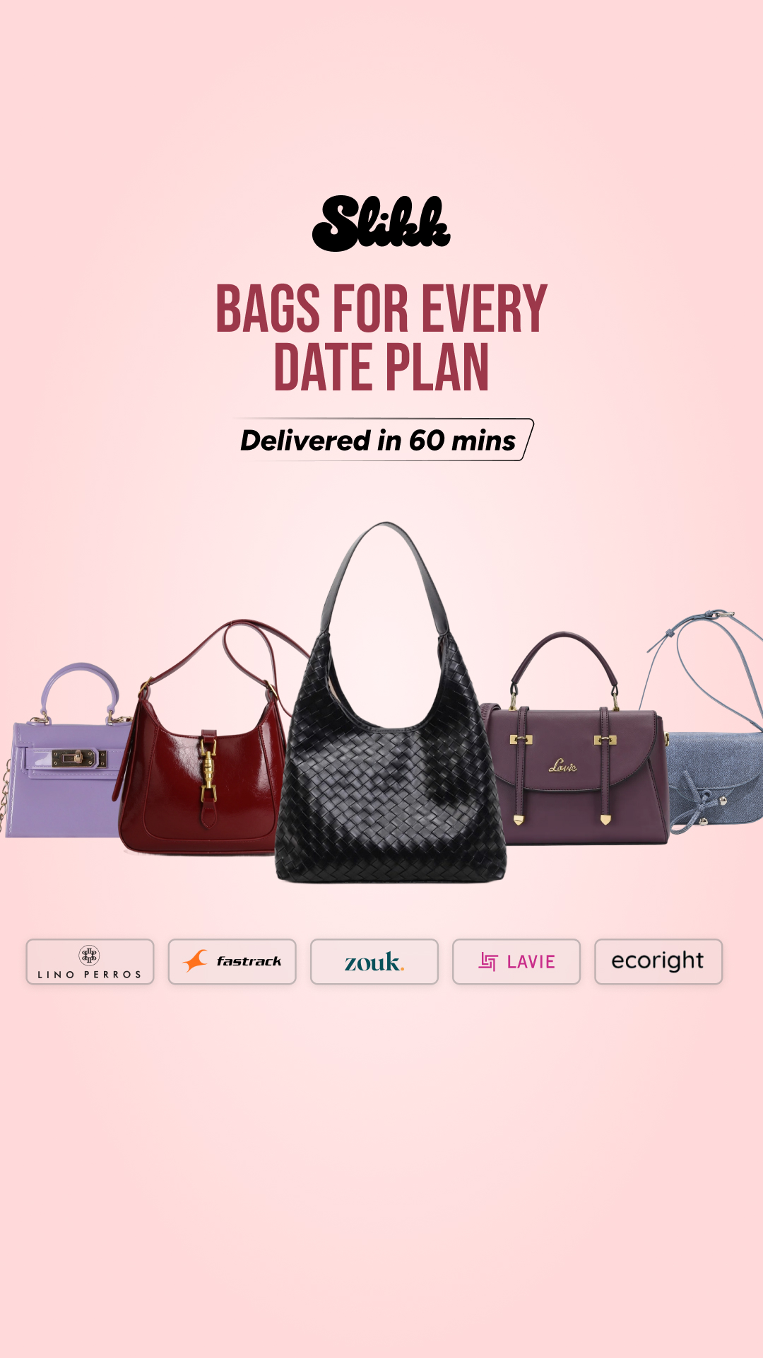 Slikk: Fashion in 60 Mins Facebook ad