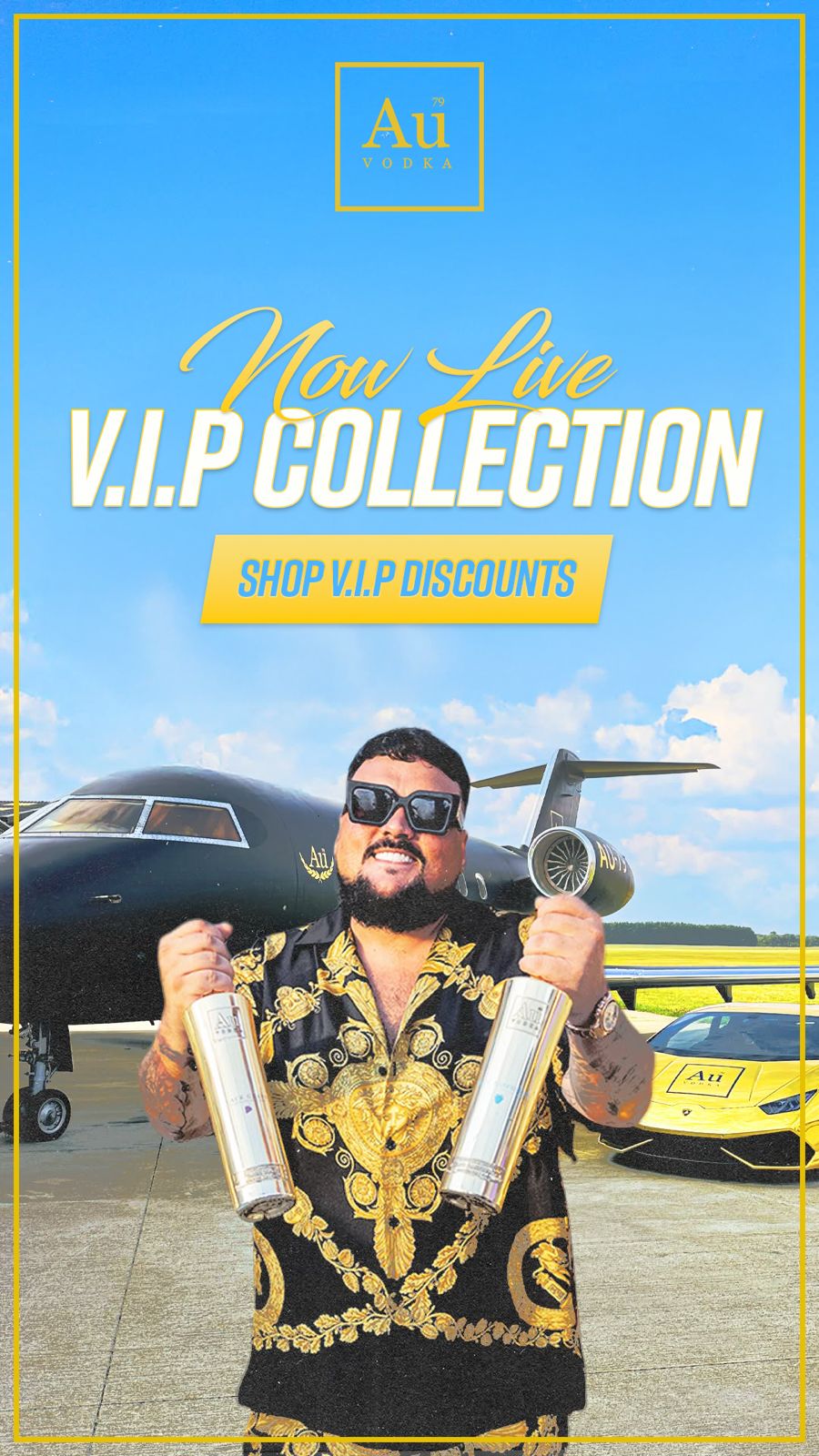 Au Vodka Facebook ad
