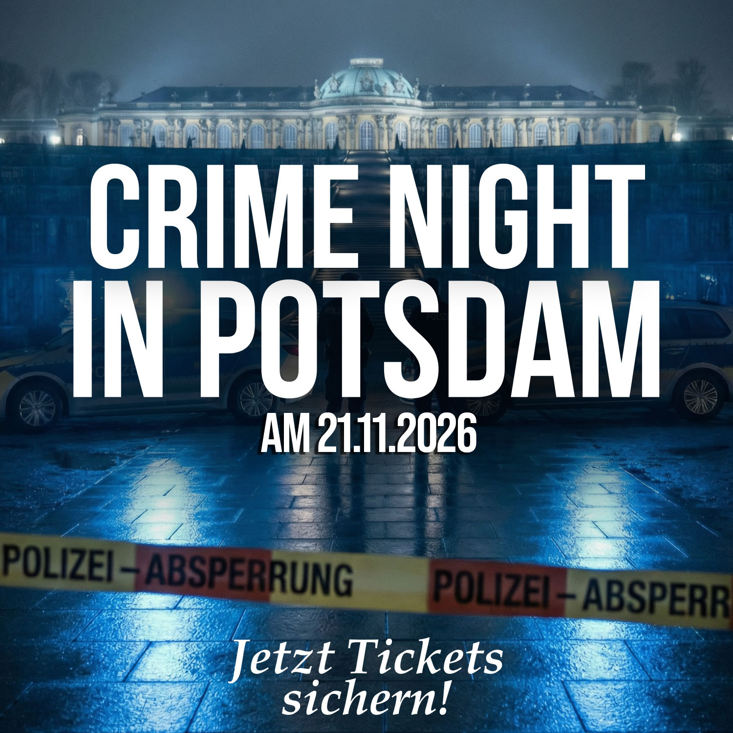 CrimeNight Events Facebook ad: True Crime Night in Potsdam