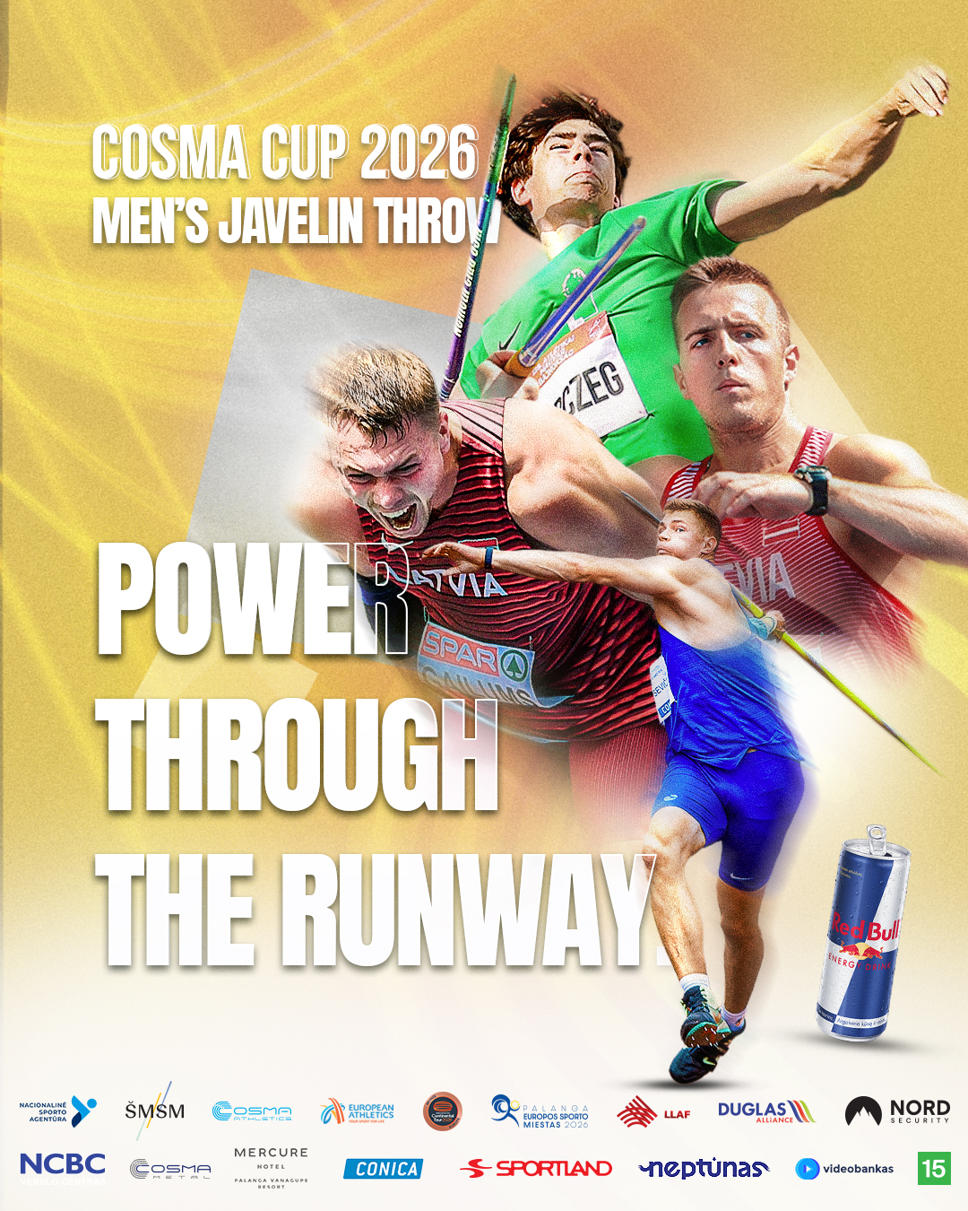 Sporto klubas Cosma Facebook ad: Vienas įsibėgėjimas. Vienas mostas.