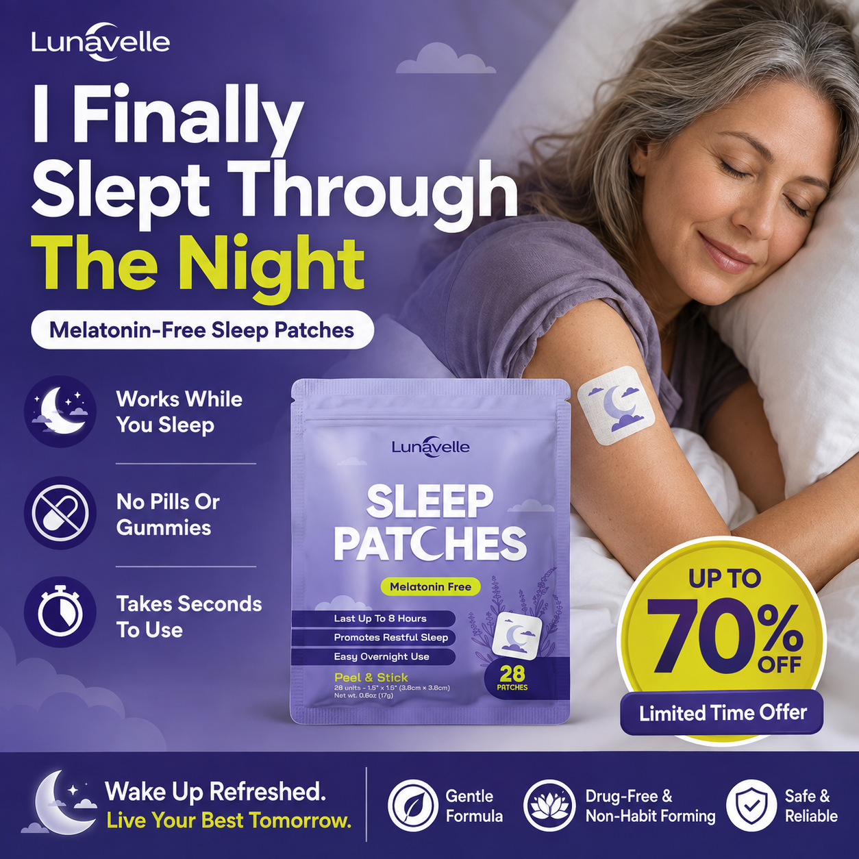 The Wellness Daily Facebook ad: Sleep Support Made Simple