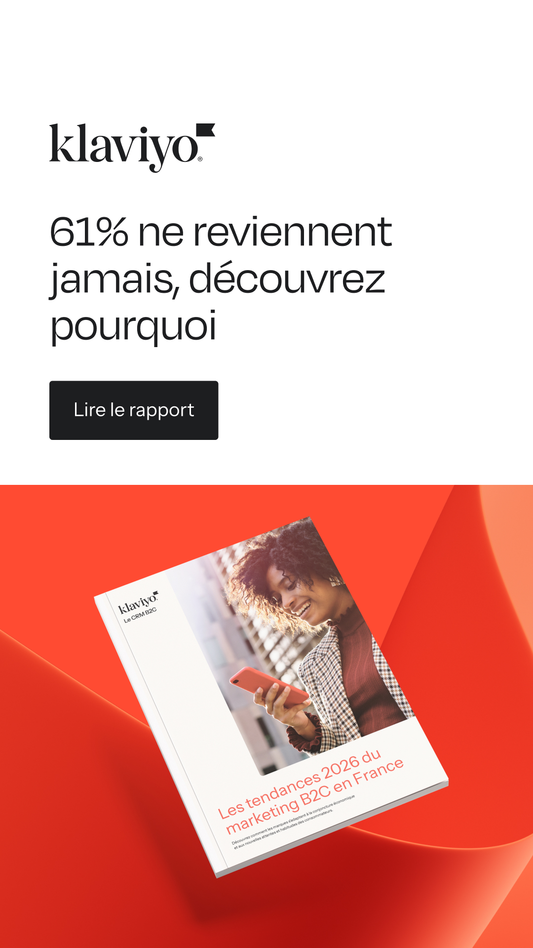 Klaviyo Facebook ad