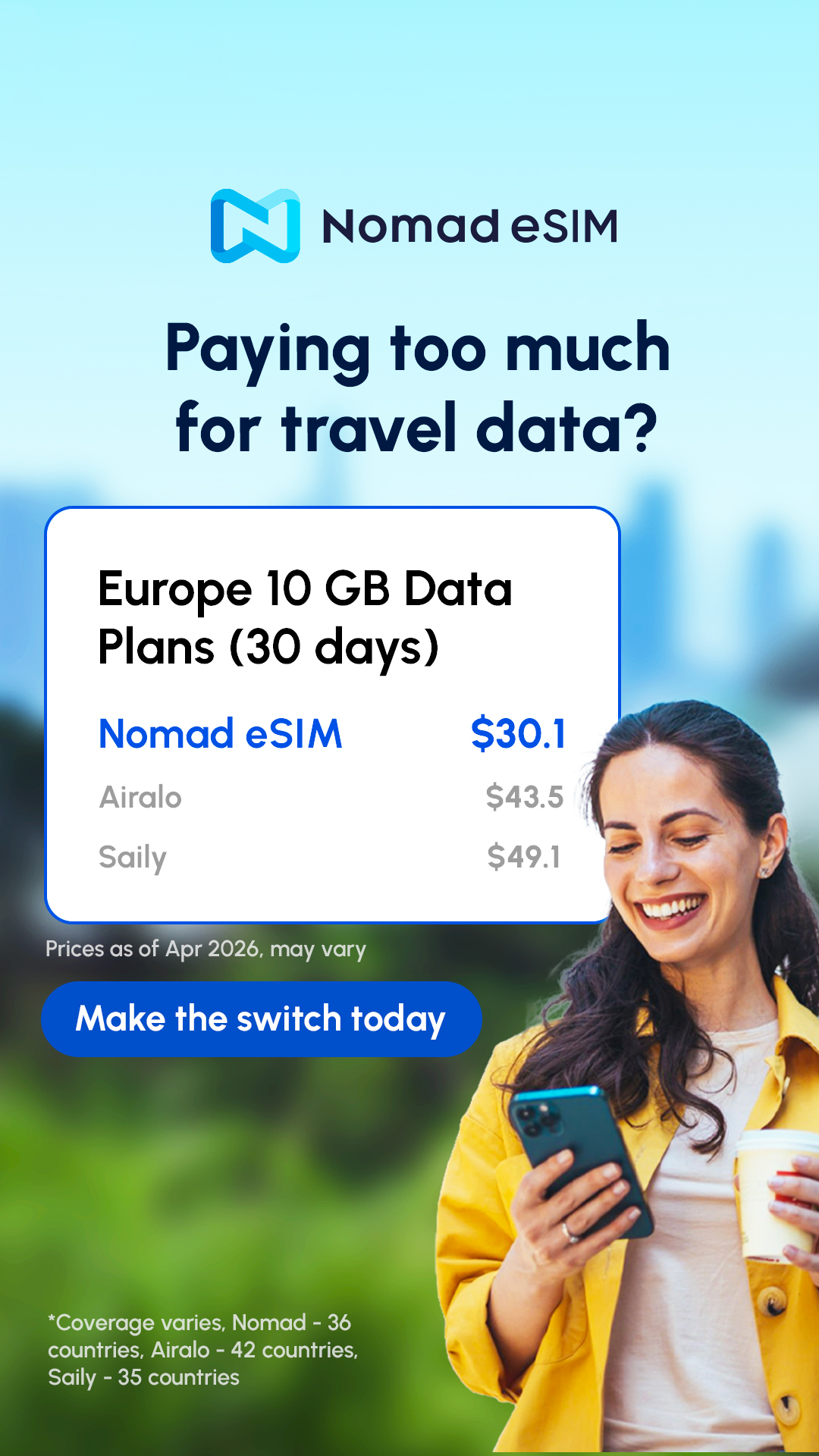 Nomad Esim Facebook ad