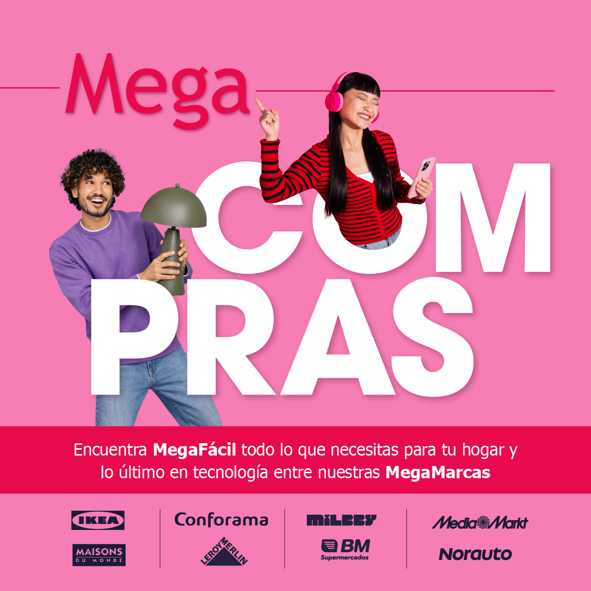 Fashion Outlet Facebook ad: Megapark para tech lovers