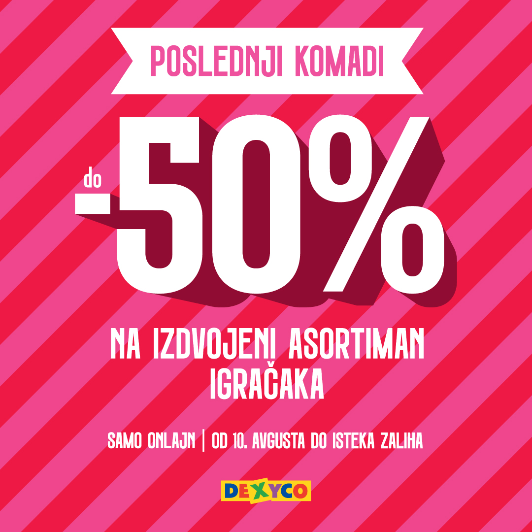 Dexy Co Facebook ad: Veliki popusti, ograničene zalihe!