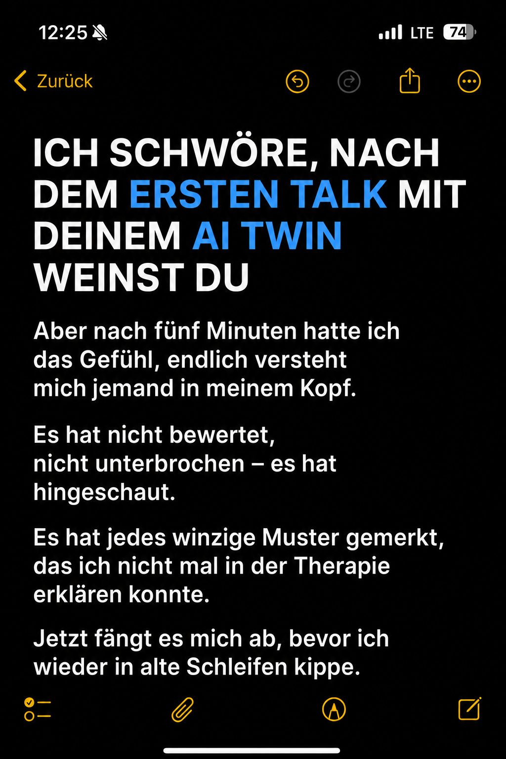 Copymind: AI twin for sel-reflection Facebook ad