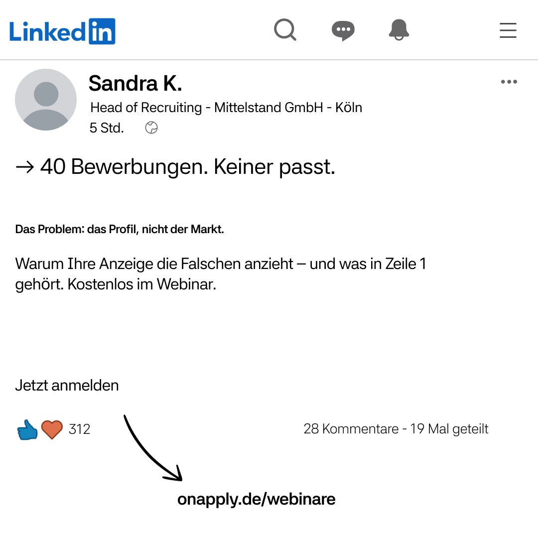 onapply Facebook ad