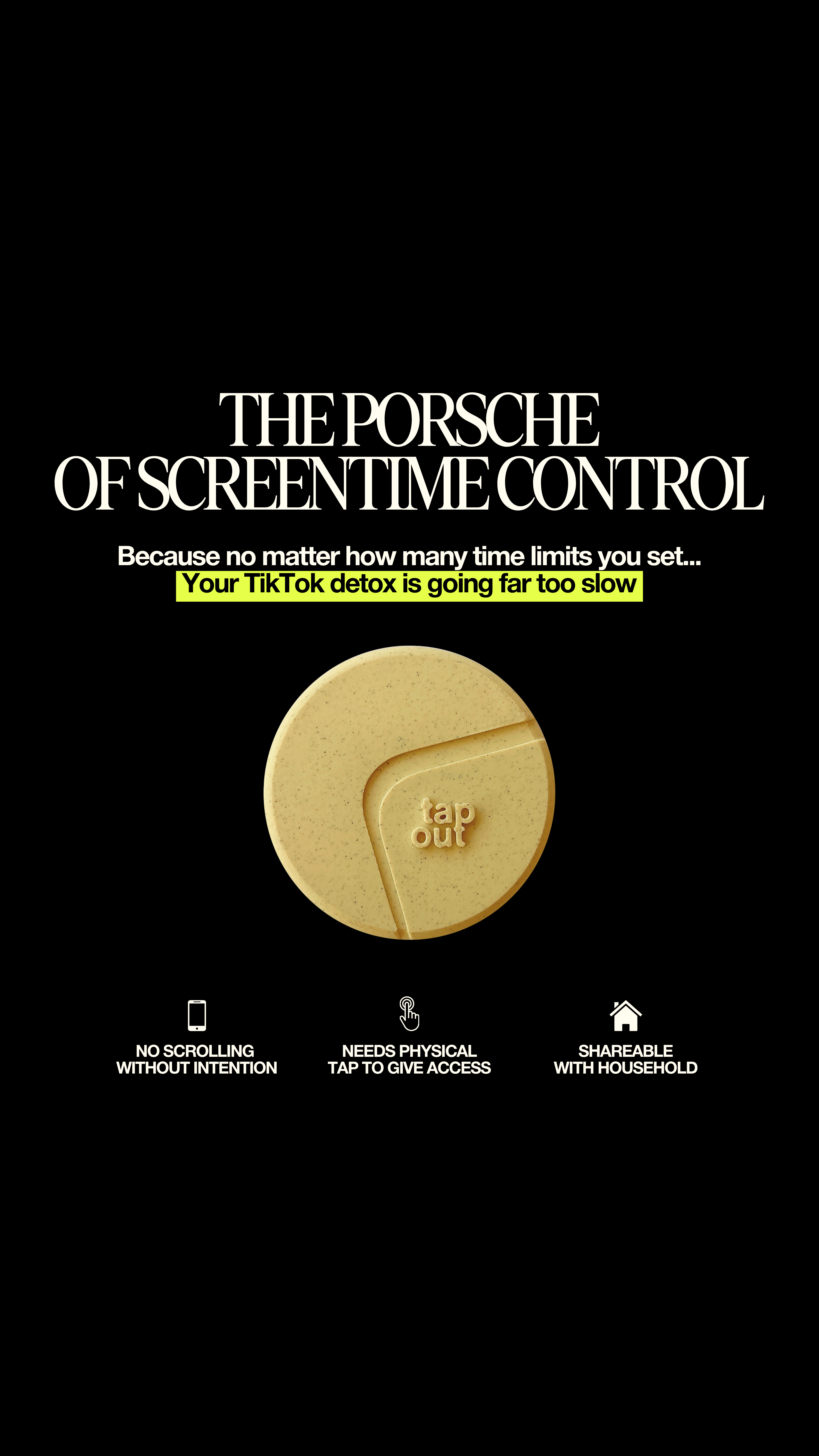 Tap Out Facebook ad
