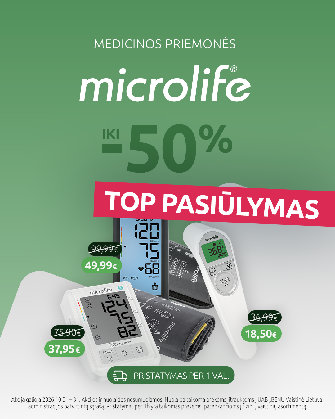 BENU Vaistinė Facebook ad: Apsipirk benu.lt