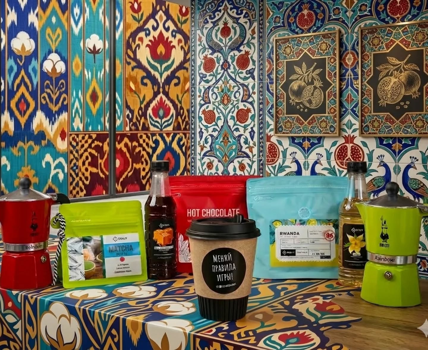 Specialty Coffee Alliance Uzbekistan Facebook ad: На Мирабадском рынке, розничный филиал.
