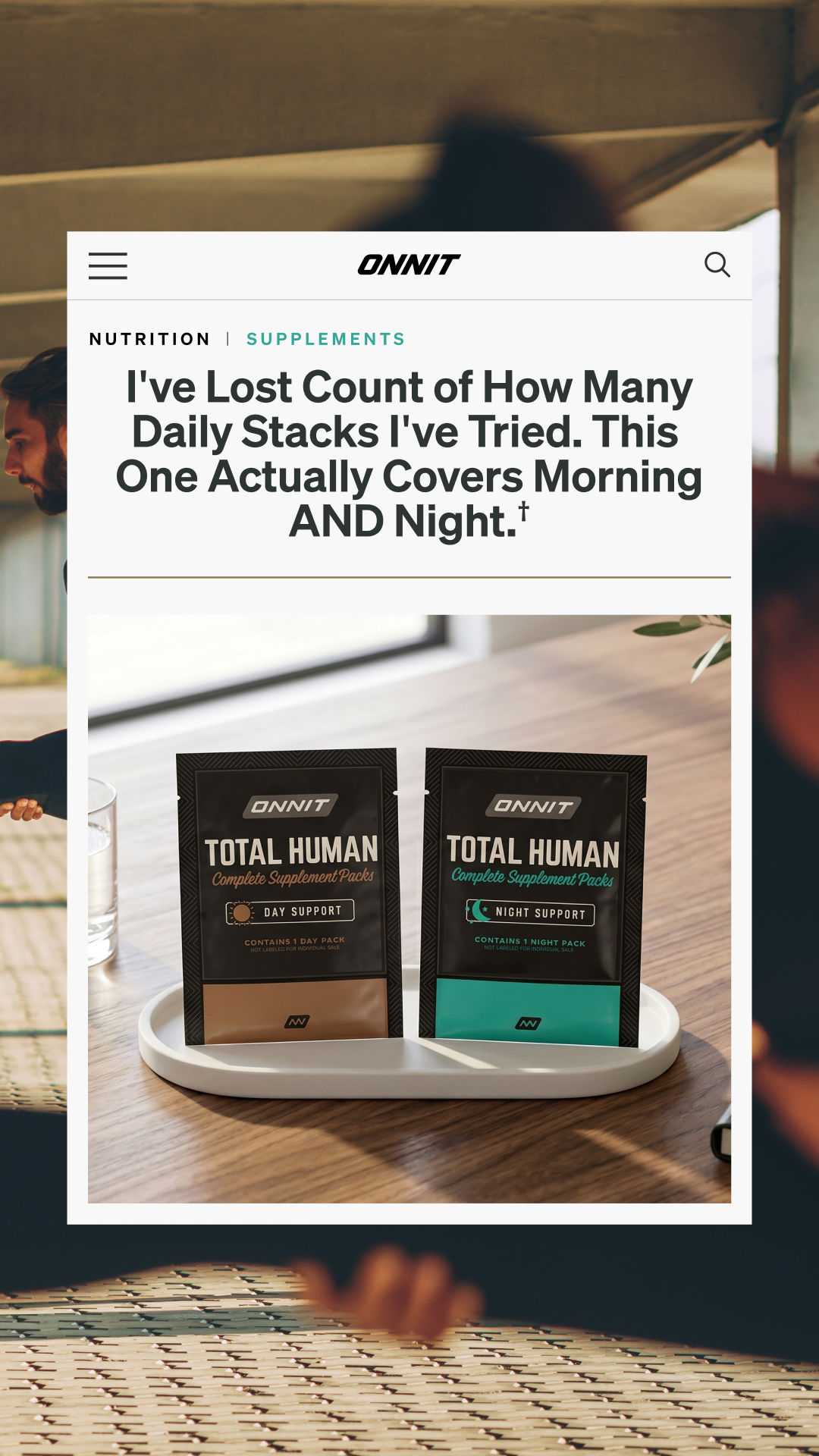 Onnit Facebook ad